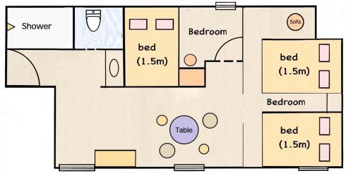 Yushima Apartment | 上野奢华双卧套房 最大6人Yeob 东京中心上野公园3分钟 车站1分钟 4站地铁可用 机场直达