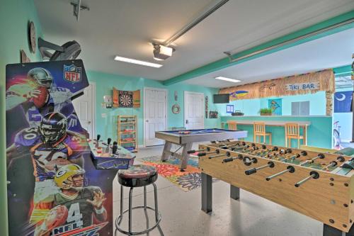 Garden City House | Game Room: Surfside Beach Resort Hideaway!