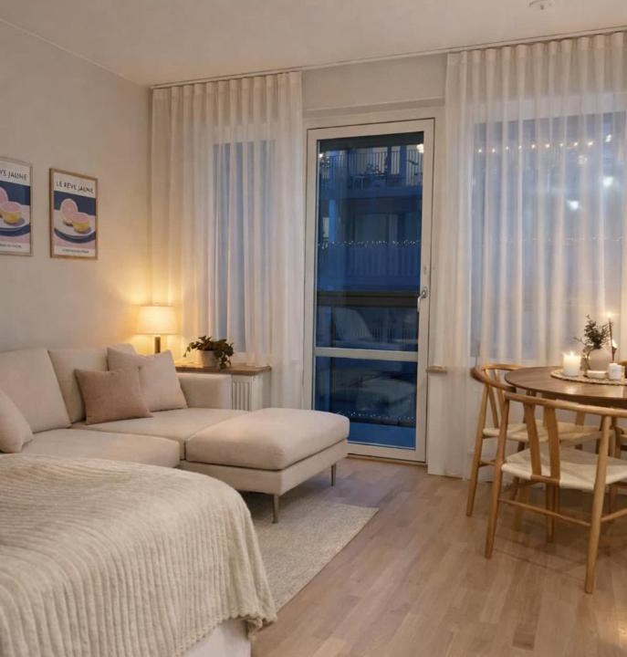 Vasastan Apartment | Modern studio with balcony