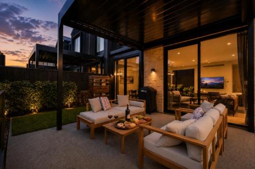 Wanaka House | Modern Villa · Outdoor Fireplace . Mountain Views