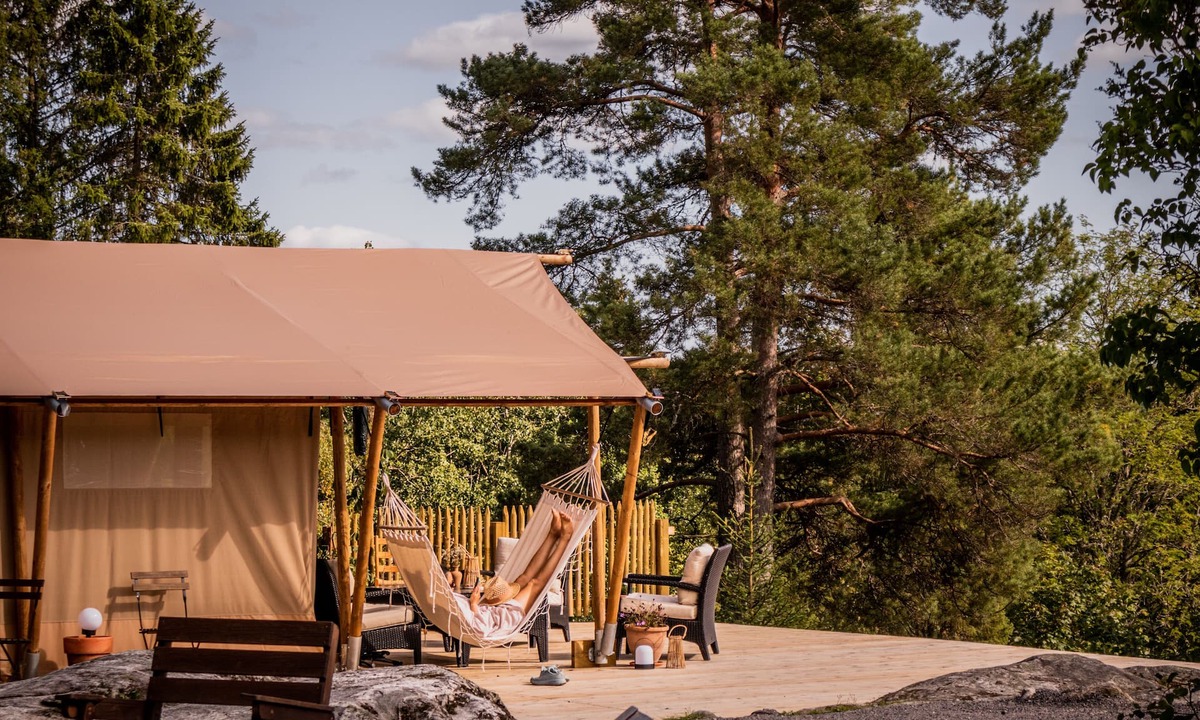Koppom RV Rental | Private glamping with spa, sauna & nature – accommodation for up to 10 guests