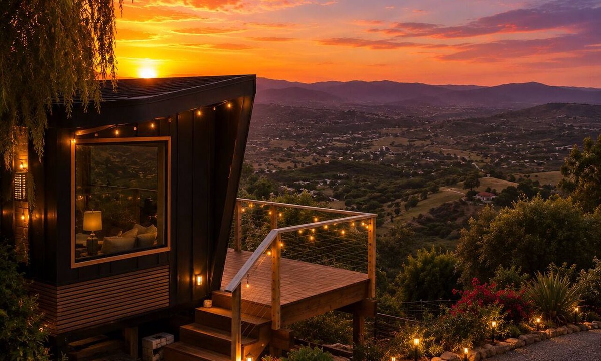 Morro Hills Apartment | Sanctuary Modern Tiny Home, Endless Panoramic Views, Hardwood Deck, Pool and Spa