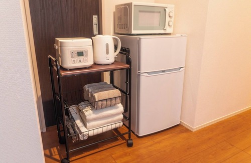Otsu Hotel | Twin bed roomYou can cook and do laundryEquipped with a 60inch large screen TV/Otsu Shiga