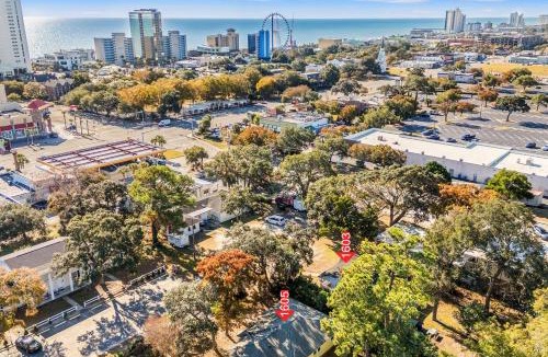 Myrtle Beach House | 2 Nextdoor Single Family Homes Centrally Located with Private Hottub, Huge Yard, BBQ, Firepit, Yard Games, Sleeps 30