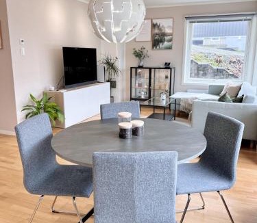 Trondheim Apartment | 2BR, 2 parking spots, EV-charger and home office