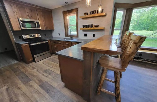 Queensbury House | Adirondack Fall: Fire Pit & Indoor Hot Tub