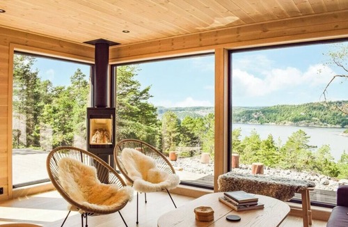 Risor House | Cabin with panoramic view of Sandnesfjorden