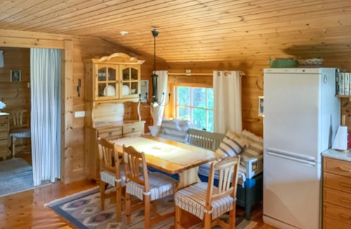 Follinge House | Cozy, small half-timbered house on a small hill overlooking Lake Gysen.