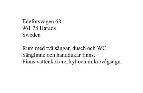 Harads Apartment | Edeforsvägen 68