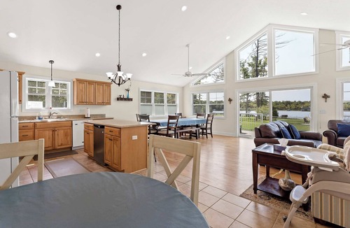 Kendall House | Expansive Lakefront Home with Private Dock & Canoe