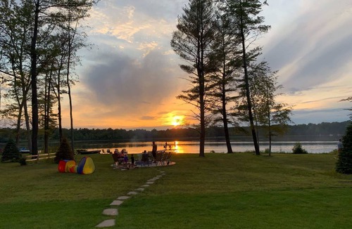 Kendall House | Expansive Lakefront Home with Private Dock & Canoe