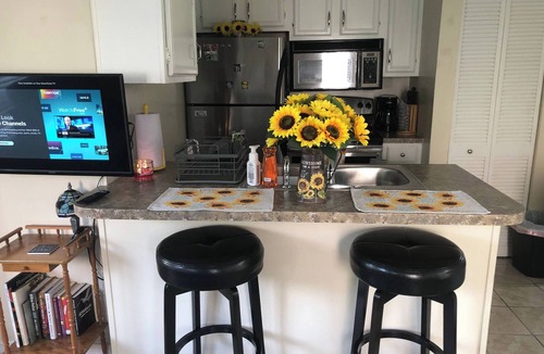 Surfside Beach Condo | Hummingbird's Comfortable Ground Floor Condo w/State Park Pass - Bring the Pup!n