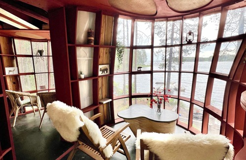 Ostavall House | Incredible tree house on your own private island on a huge lake