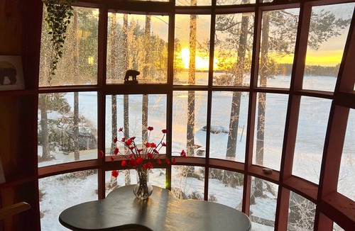 Ostavall House | Incredible tree house on your own private island on a huge lake