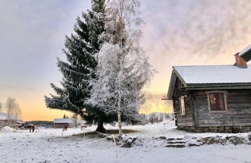 Hassela House | Log Cabin from 1820s with wood-heated sauna