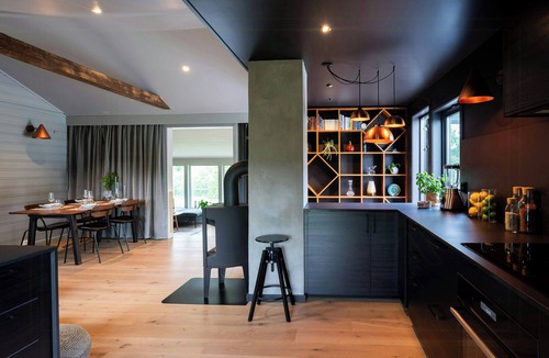 Samnanger House | Modern and rustic cabin with fjord view in Samnanger