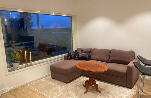 Karlsborg Apartment | Modern apartment with lake view & sauna