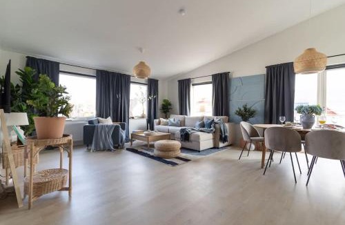 Bastad House | Modern Beachy Home with Terrace Charm First Floor