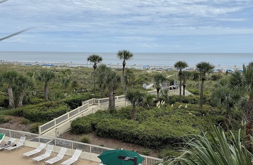 North Forest Beach Condo | Oceanfront & Across the Street from Coligny! Walk Everywhere!