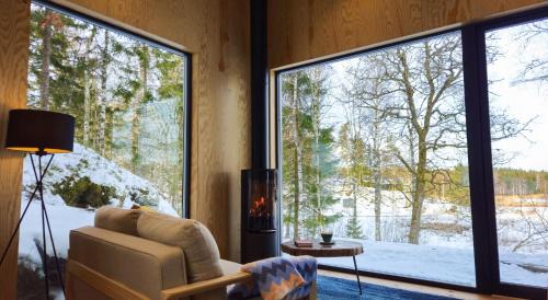 Munkedal House | Panorama Studio - Sauna, Lakeview & Fireplace