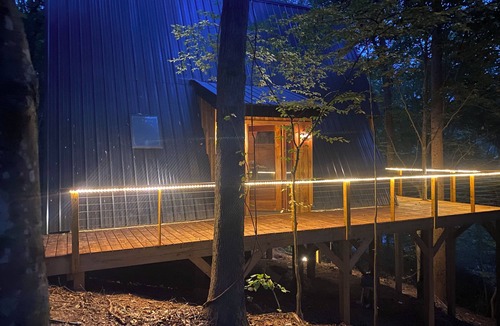 Welcome Cabin | Riverfront A-frame cabin in the woods - minutes from downtown Greenville