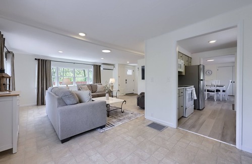 Talmage House | Riverfront Stay |Deck, Views & Outdoor Living