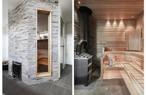 Kvicksund Villa | Spa cabin with jacuzzi and firewood sauna
