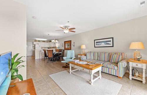 Crescent Beach Condo | Spacious 2 Bedroom/2 bathroom Condo with Ocean View, Pool, Elevator, and Balcony