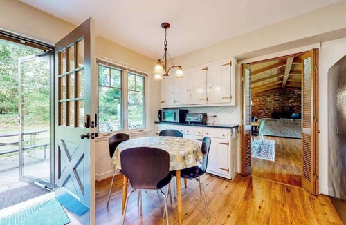 Flat Rock House | Spacious country home with firepit, patio, foosball, amazing views, & W/D