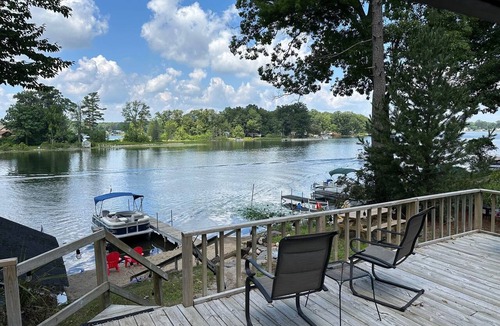 Plainwell House | Terrific 4-bedroom house and two bath available for rent on Pine Lake!