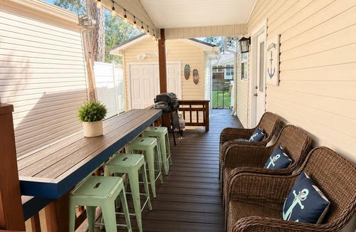 Surfside Beach House | Tidewater Sol Sunny Coastal Escape + Golf Cart in Ocean Lakes