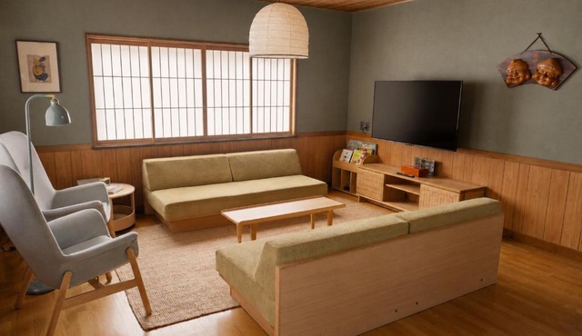 Abode Ojinmachi - Spacious Home Near Old Town with Free Parking for 3 Cars