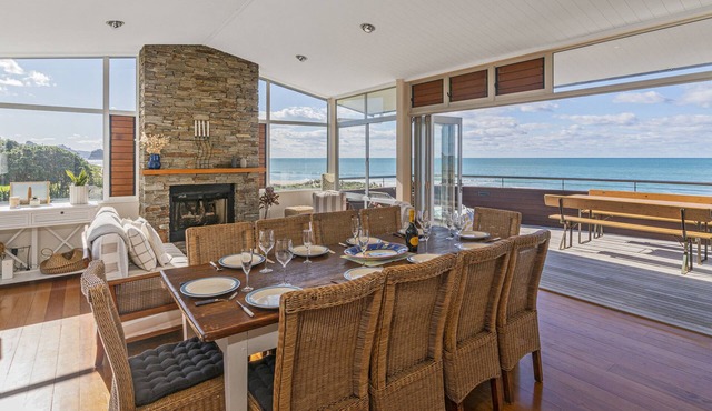 Absolute Beachfront Paradise - Whiritoa Beach Home