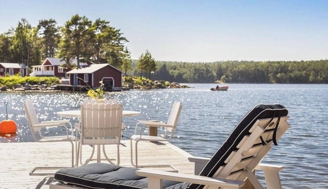 Beautiful accommodation with its own beach by the sea in the Hudiksvall archipelago