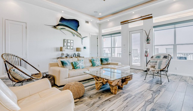 Beautiful oceanfront home with expansive decks
