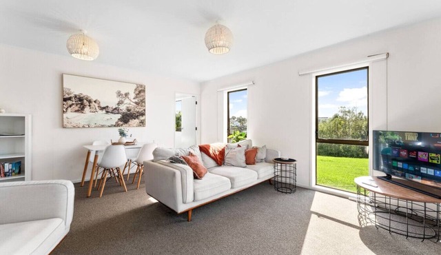Charming single-level home - just moments from the beach, sun-soaked garden.
