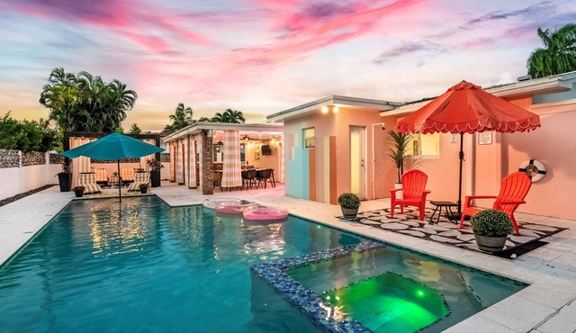 Chic Villa, pool, spa, Coffee station, Nr Brickell