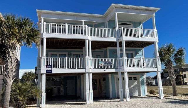 Experience luxury at 413 SSB - Lucky Old Sun: a 5BR 5BA retreat in beautiful Sunset Beach.