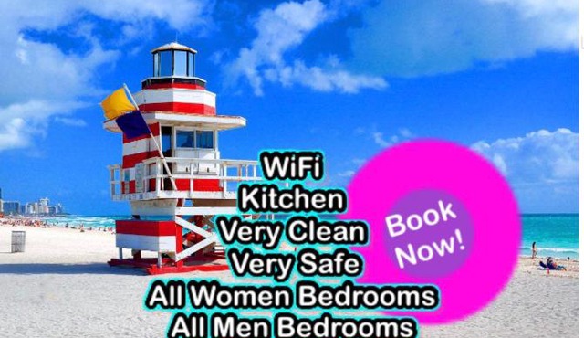 Hola - Brickell- Bayside Wynwood - Downtown FREE DINNER - WiFi - Female Dorms and Male Dorms - No Mixed