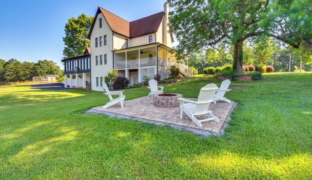 Home w/Fire Pit on 27 Acres in Walhalla!