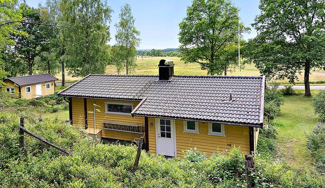 Idyllically located wooden house on the edge of the forest.