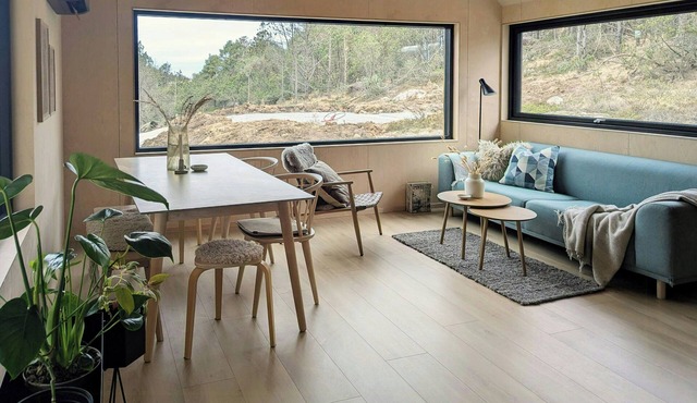 New cabin between forest and beach in Ogna
