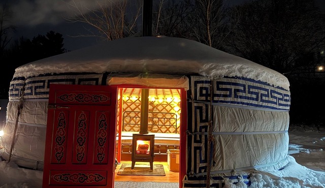 Off-Grid Mongolian Yurt on Vermont Sheep Farm