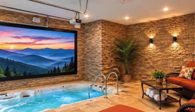 Poolin Around: Mini Golf, Pool, Theater, Firepit