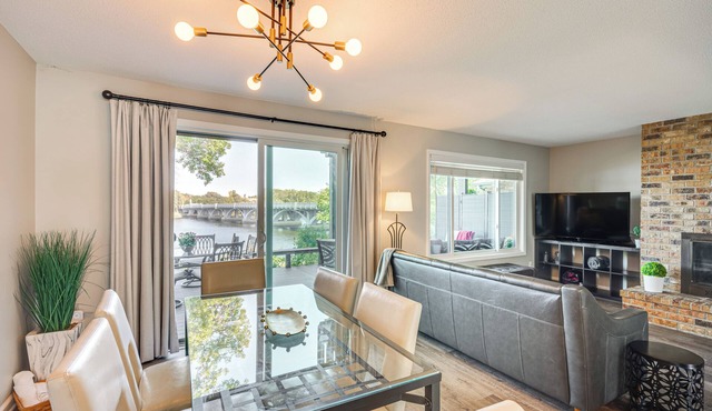 Riverfront Champlin Townhome w/Deck & Water View! in Champlin