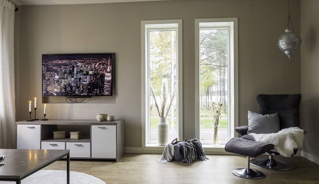 Riverfront Villa in the Swedish Lapland, with sauna, family and pet-friendly!