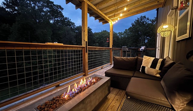 Secluded Mountain Cabin on 8 Private Acres w/Deck, Fire Table & Fast WiFi