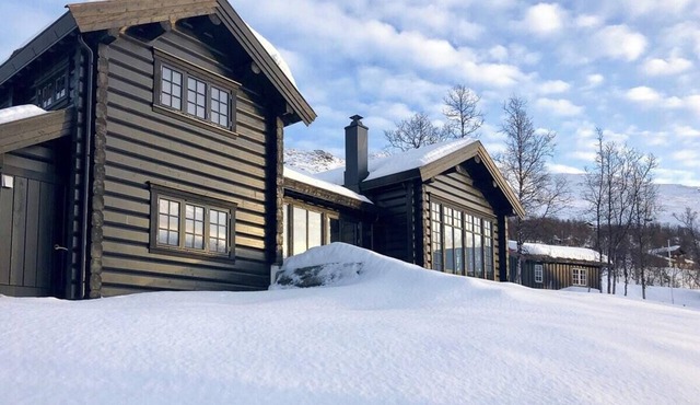 Timber cabin with fantastic view in Oppdal