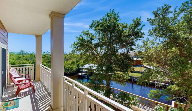Waterfront Home Close to Beach w/Shared Pool, Hot Tub, Free WiFi, & Central AC