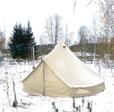 Winter Glamping Tent Hovfjallet Vitsand